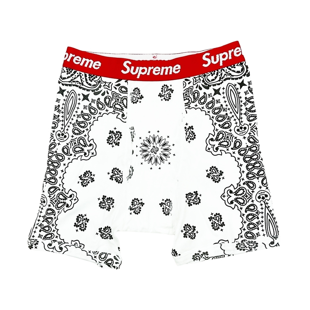 Supreme x Hanes Bandana Boxer Briefs White